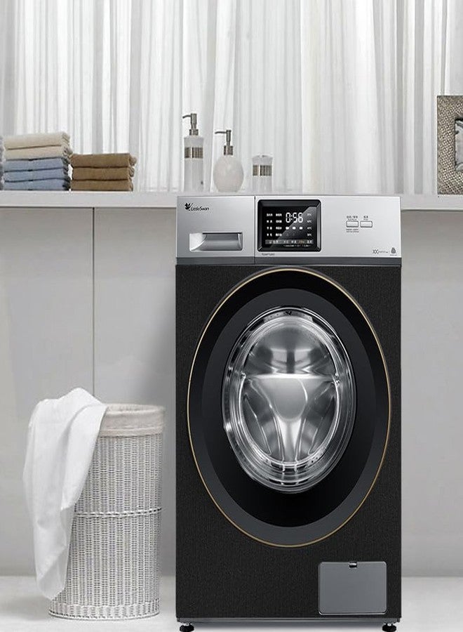 Abyssaly Stainless Steel Fridge Wrap Peel and Stick for Kitchen, Brushed Black Contact Paper, Self-Adhesive Metallic Wallpaper for Microwave Oven and Cabinets 15.7" X 393.7" - Image 5